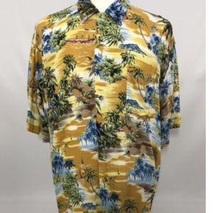 D'amante Mens Shirt Size XL Hawaiian